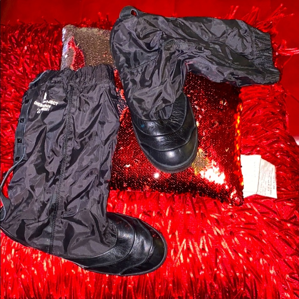 Diesel man made material and fabric stud detail